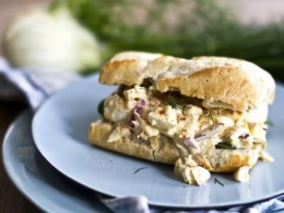 Broodje venkel-eiersalade