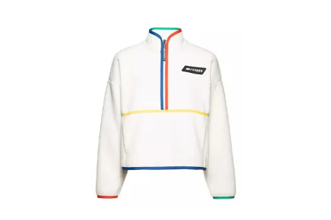 Staud x New Balance Sherpa-jakke med kvart lynlås