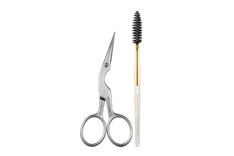   Tesoura e pincel para modelar sobrancelhas Tweezerman