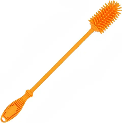  orange børste til vandflasker