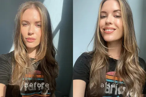 's shows before & after for lip routine mbg Διευθυντής ομορφιάς's shows before & after for lip routine