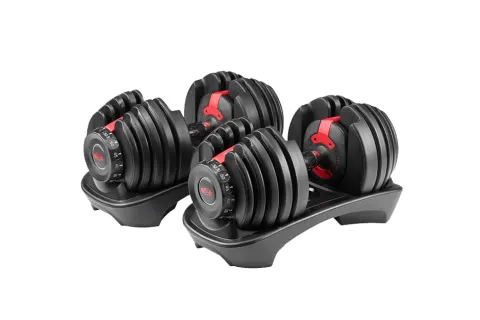 Гири Bowflex черные с красными деталями